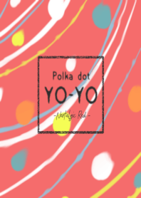 ヨーヨー柄 -Nostalgic Red- #pop