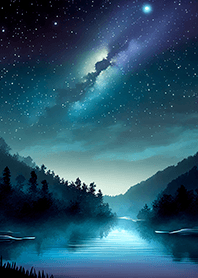 Beautiful starry night view#1051