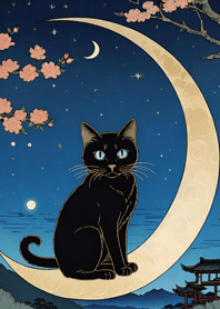 Cat under the Moon 5324c4