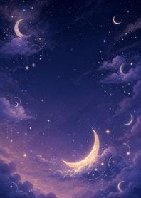 睡眠月亮夜空夢