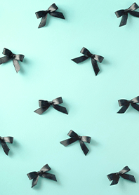 Minimal ribbon [Mint&Black]
