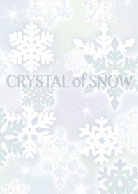 雪の結晶（水彩画風ホワイト）