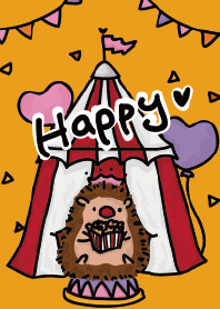 Circus Hedgehog-Orange