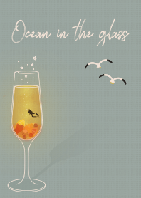 玻璃杯中的海洋02 + 象牙白色