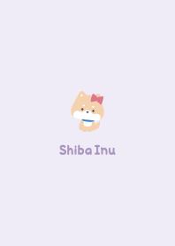 Shiba Inu3 Ribbon [Purple]