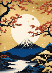 Bright Moon and Dawn D01693