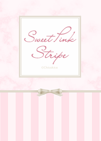 Sweet Pink Stripe .