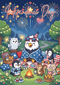 USA 4th of July Cute Animals