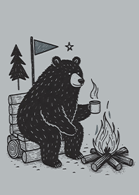 黑熊的星空露營