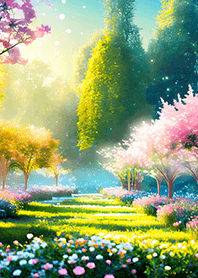 優美な春の風景の着せかえ(Spring-749)