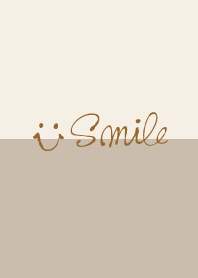 Simple smile Beige and Brown26