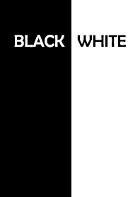 black white