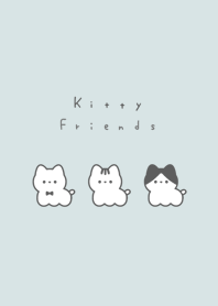 Kitty Friends /light blue Wh