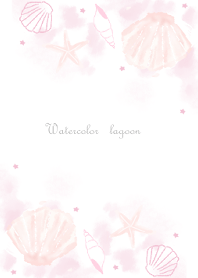 lagoon shells watercolor