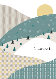 In winter nature