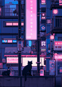 Cats in the dark alleys of Tokyo 2