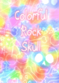 Colorful Rock Skull