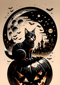 浮世絵万聖節猫 cD2E12