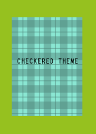 MINT GREEN CHECKERED THEME-LEAF GREEN