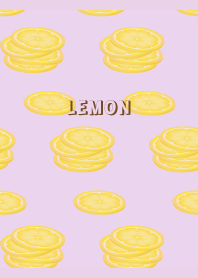 LEMON slices on light purple JP