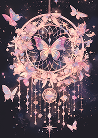 ⭐️ตาข่ายดักฝันผีเสื้อแห่งดวงดาว❤️