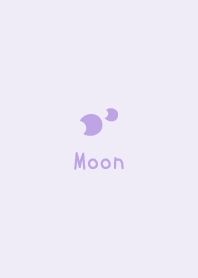 月亮 [紫色] 簡單