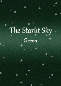 大人シンプル星空(グリーン×スター柄)