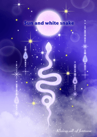 Sun and white snake