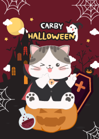 Carby&friends : Vampire Cat in Halloween