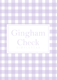 Gingham Check Purple -SIMPLE STAR-