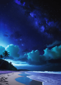 Dark night sky - Seaside 6996ad