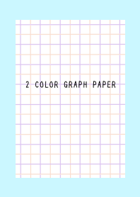 2 COLOR GRAPH PAPER/PINK&PUR/LIGHT BLUE