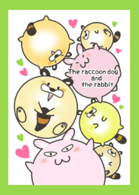 The raccoon dog and the rabbit