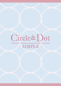Sweet Circle&Polka Dots / Pink Blue