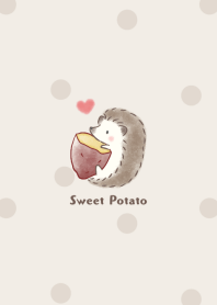 Hedgehog and Sweet potato -brown- dot