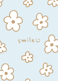 Fashionable beige flowers3