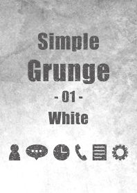 シンプル グランジ 01 ホワイト