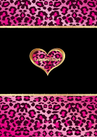 Leopard heart Vividpink