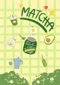 Matcha cha cha and avocado