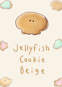 Simple jellyfish cookie beige