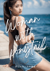 Woman with ponytail global