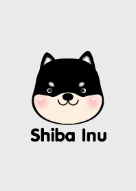 Simple Black Shiba inu Dog theme