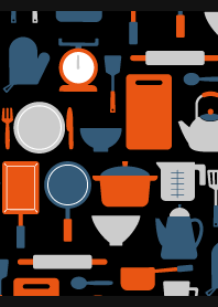 Kitchen Time on black
