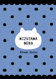 Polka dots Cat /Blue&Black