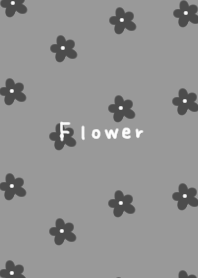 Gray x gray. Adult floral pattern.