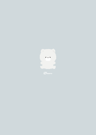 Cute Bear Pale Blue x Ice Gray