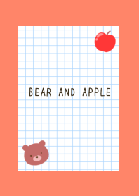 BEAR AND APPLE GRAPH PAPERj-APRICOT