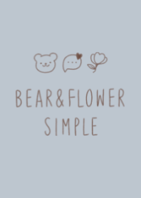 Bear&Flower SIMPLE #Dusty Blue.