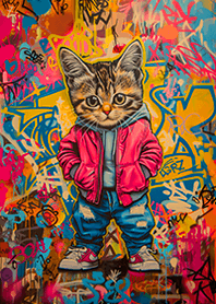 StreetArt:Stylin' Kitten!