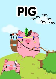 Cute Tribe Pig Theme